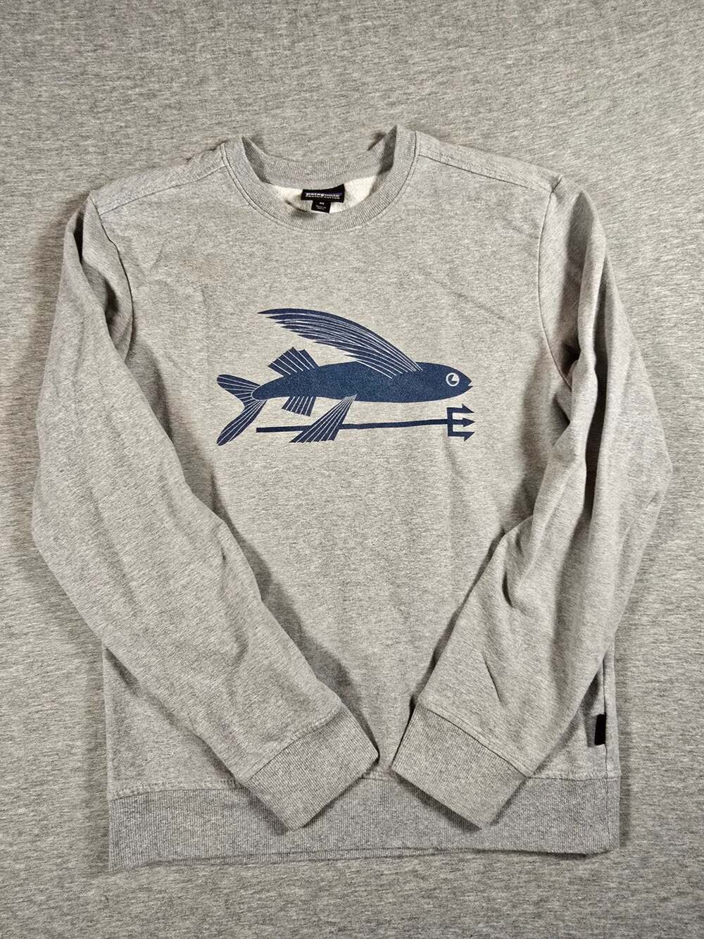 Patagonia Flying Fish Organic Cotton Crewneck Sweatshirt